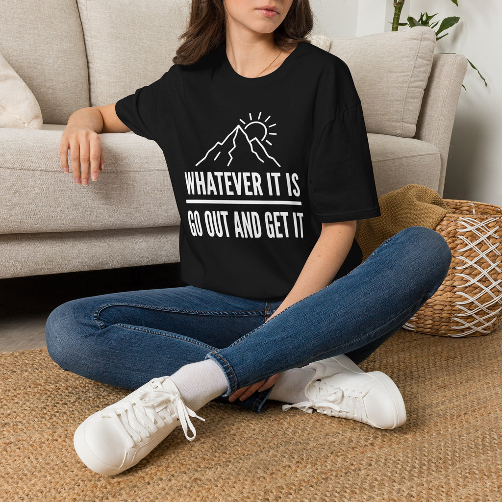 Whatever It Is mountain design summer motivation T-Shirt | Adventure, Sun graphic