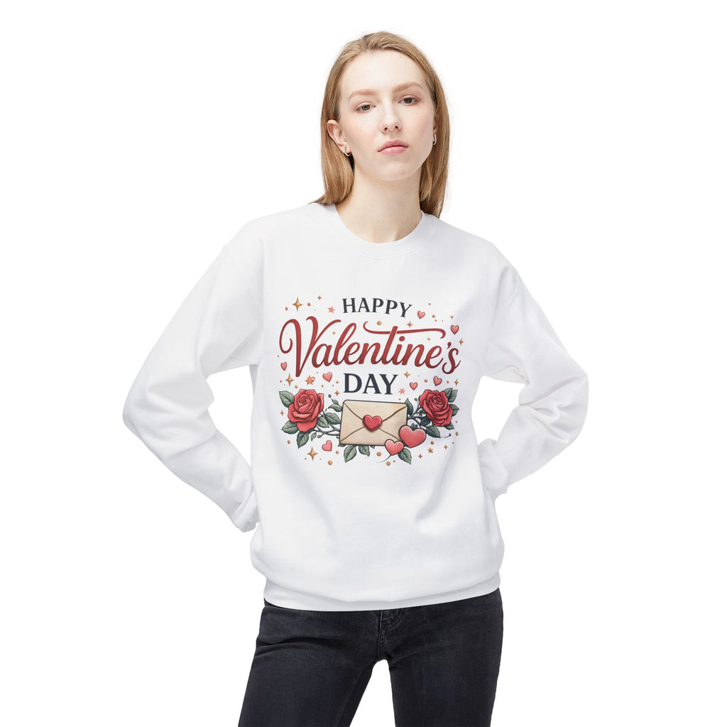 Happy Valentine's Day envelope roses Sweatshirt | Valentine's Day