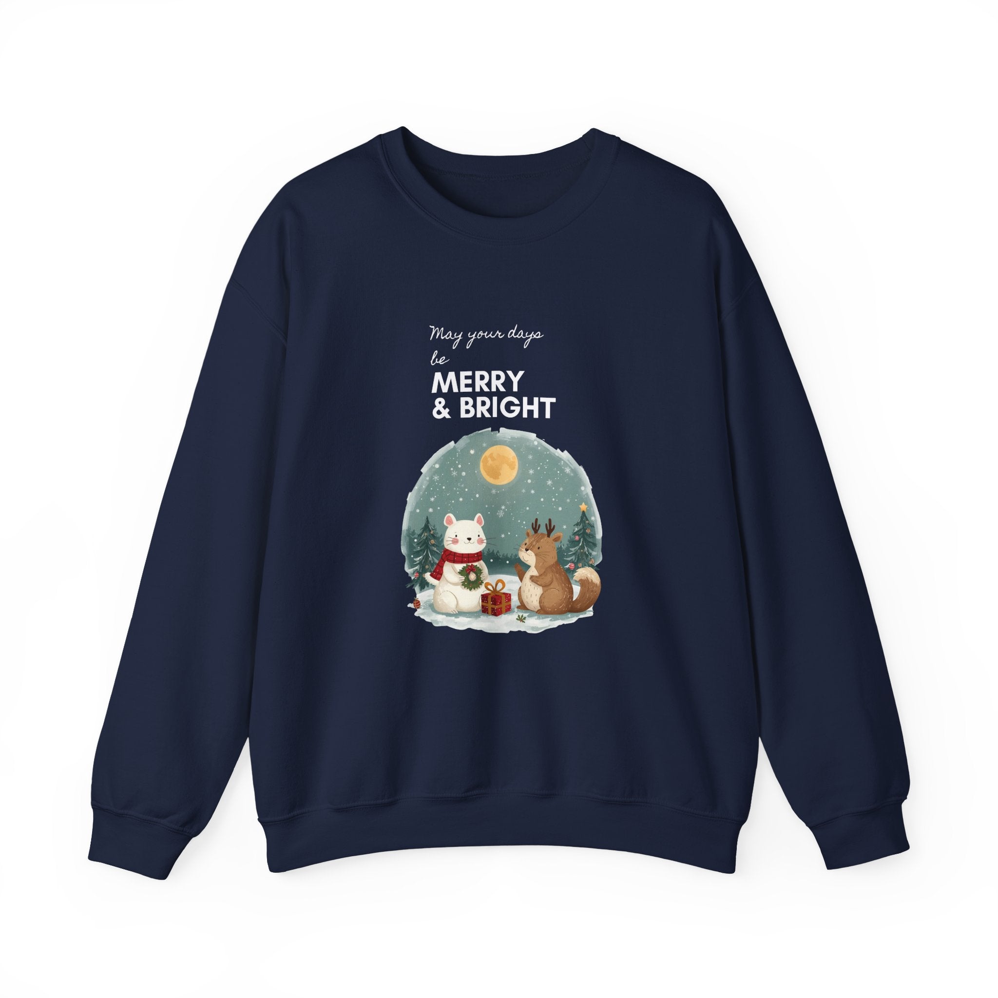 Festive Funny Quote Crewneck Sweatshirt — Holiday Humor Sweatshirt