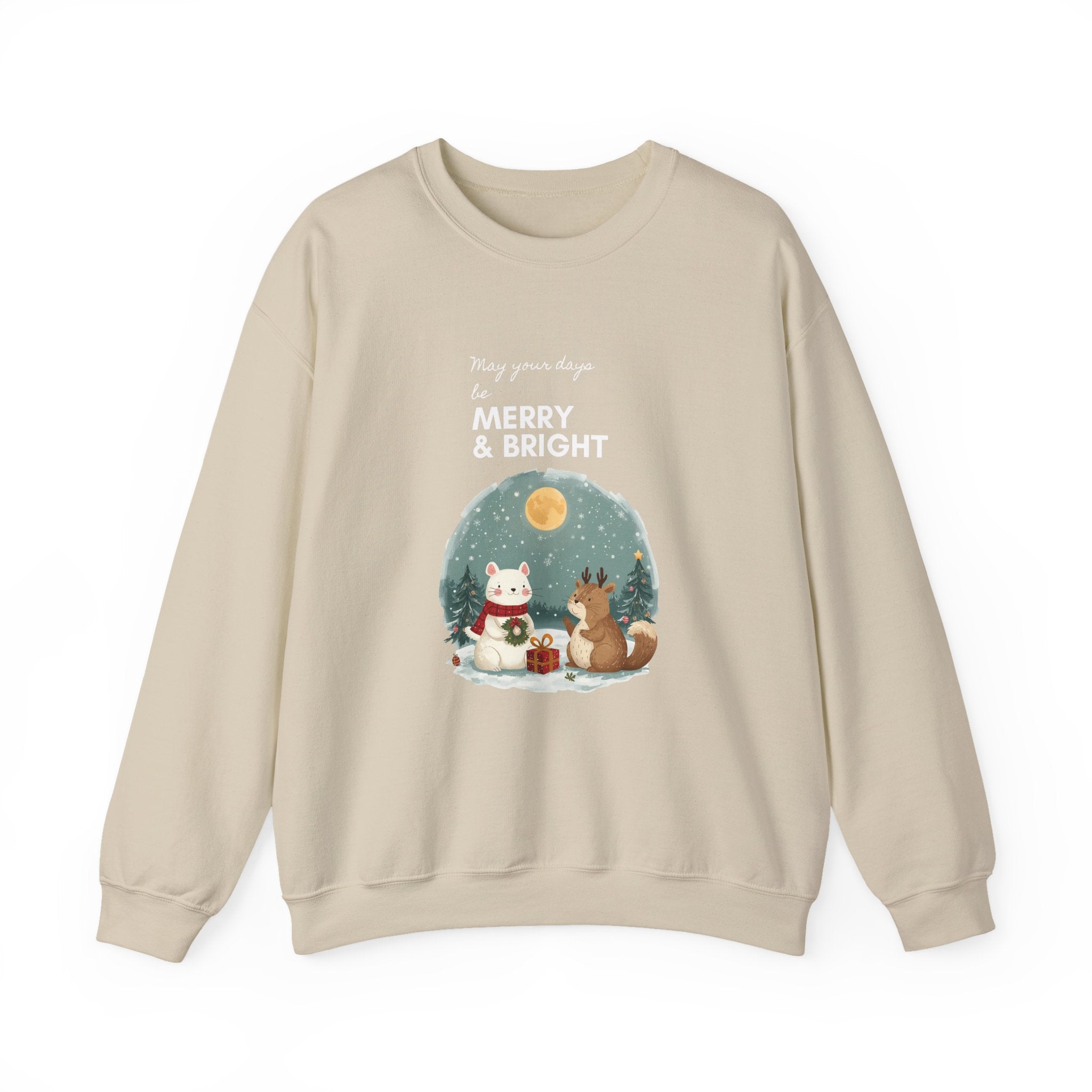 Festive Funny Quote Crewneck Sweatshirt — Holiday Humor Sweatshirt