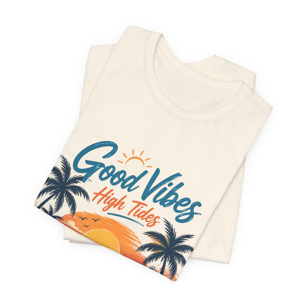 Summer Beach T-Shirt | Sunset Palm Beach Surf Scene