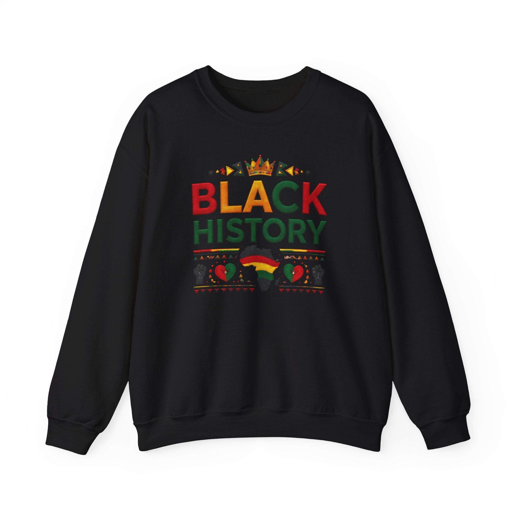 Black History graphic Sweatshirt | Africa silhouette, Pan-African colors