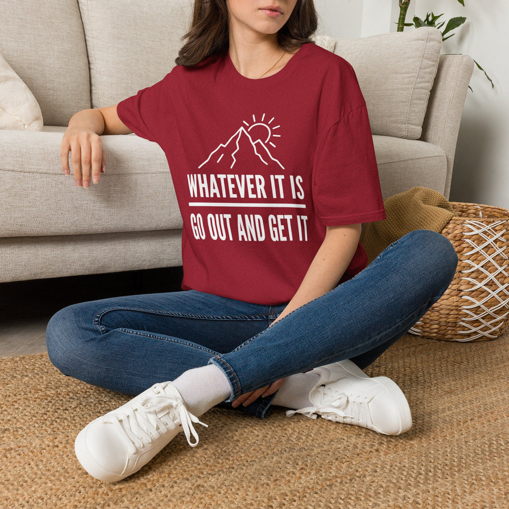 Whatever It Is mountain design summer motivation T-Shirt | Adventure, Sun graphic