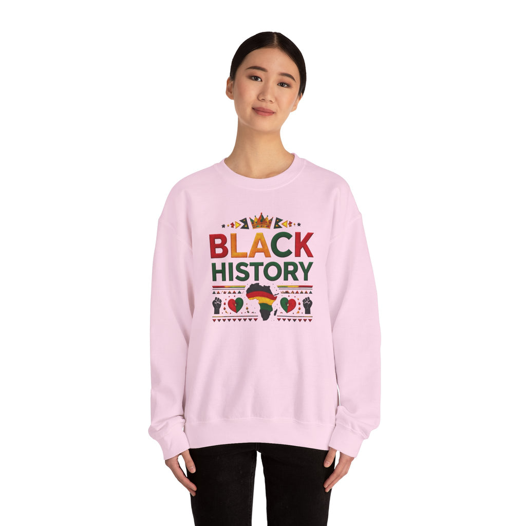 Black History graphic Sweatshirt | Africa silhouette, Pan-African colors