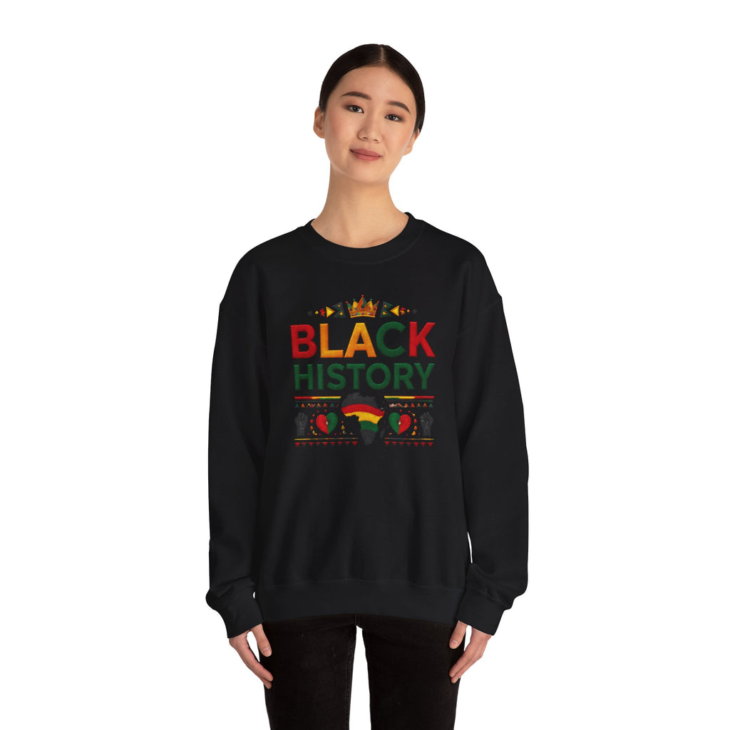 Black History graphic Sweatshirt | Africa silhouette, Pan-African colors