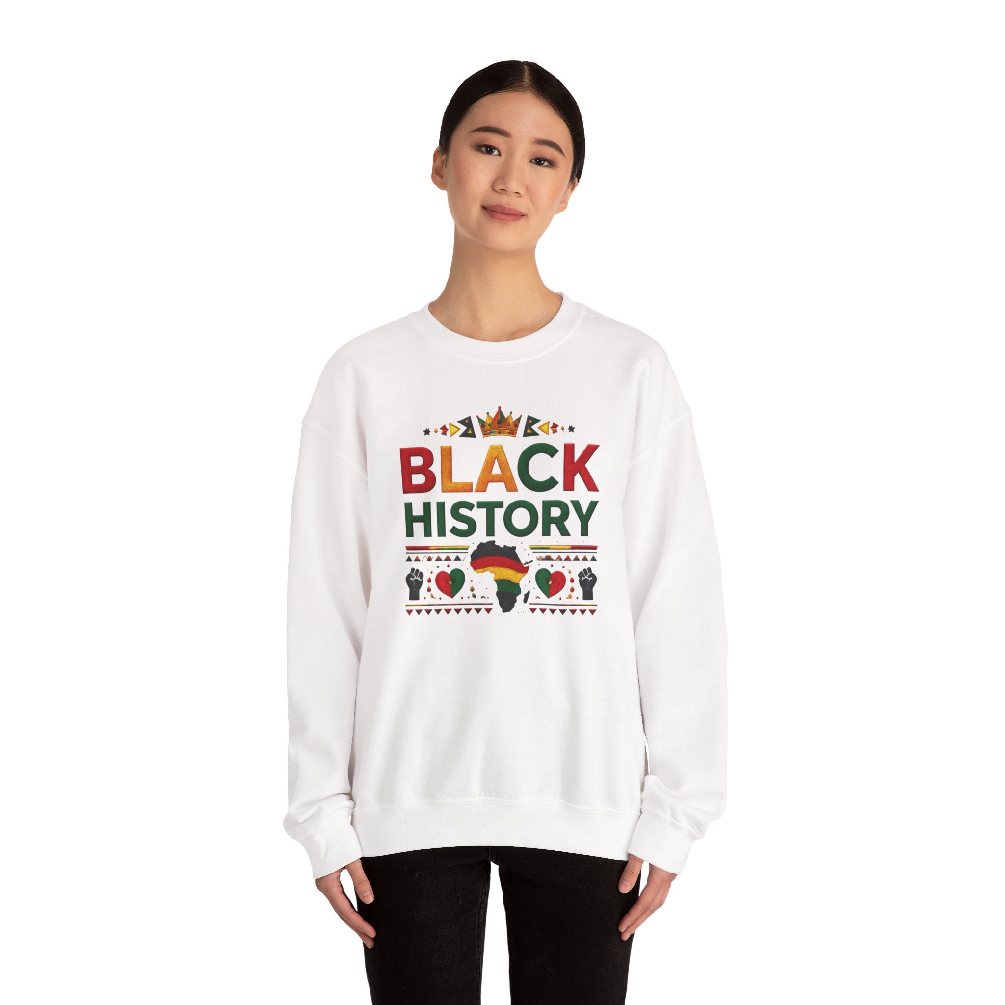 Black History graphic Sweatshirt | Africa silhouette, Pan-African colors