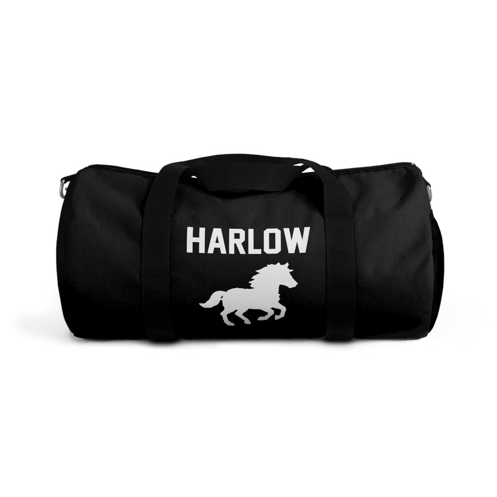 Personalized Horse Duffel Bag — Custom Name Gym & Travel Bag