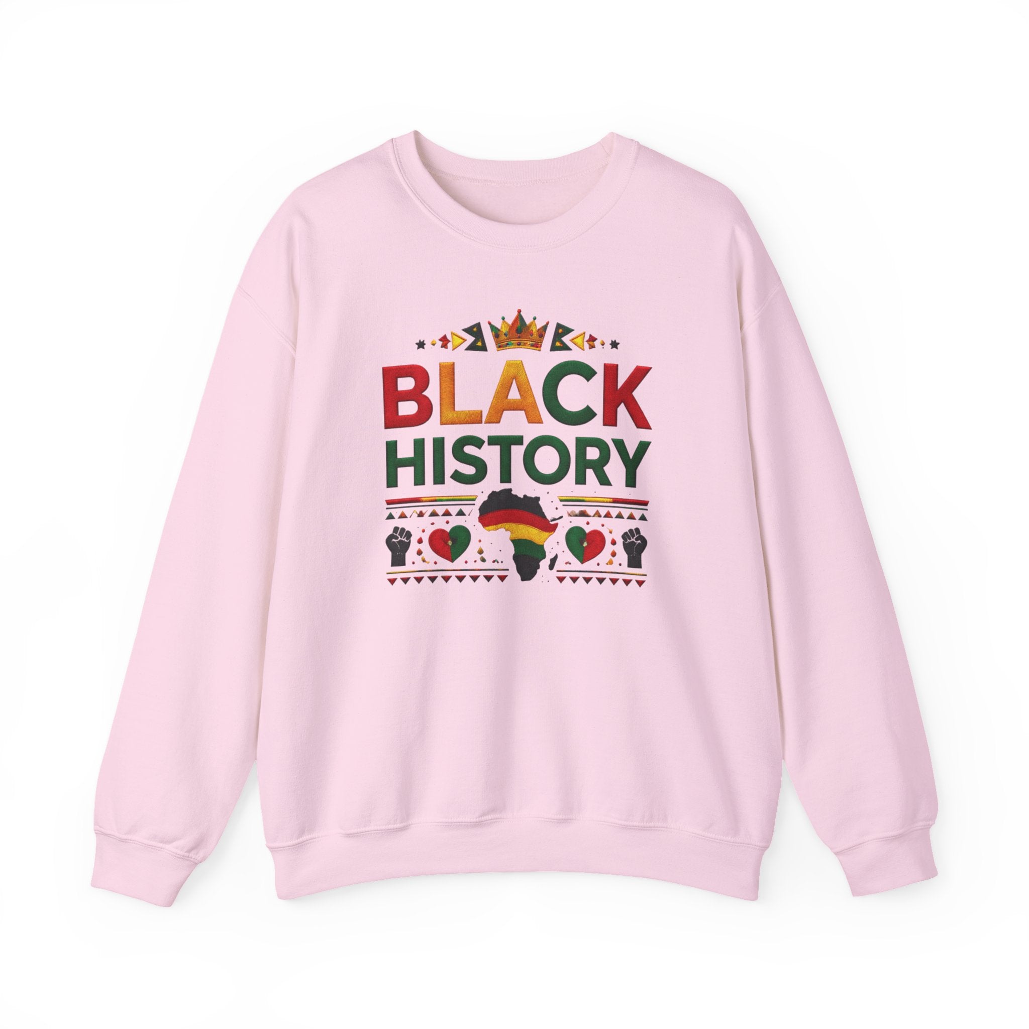 Black History graphic Sweatshirt | Africa silhouette, Pan-African colors