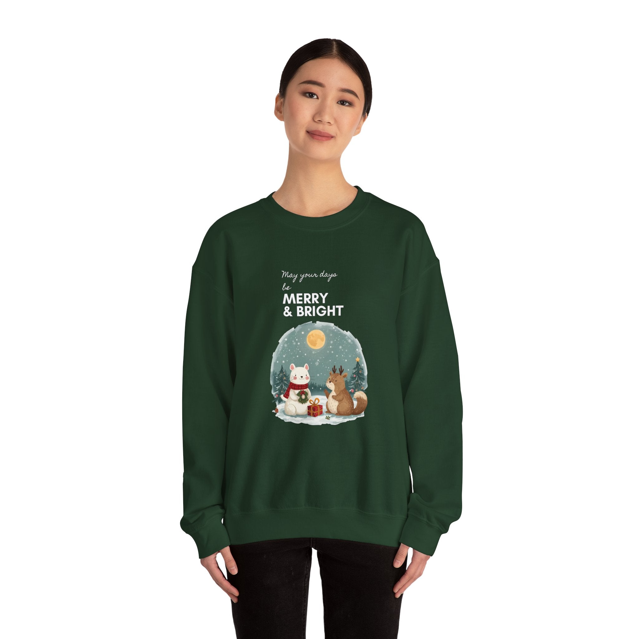 Festive Funny Quote Crewneck Sweatshirt — Holiday Humor Sweatshirt