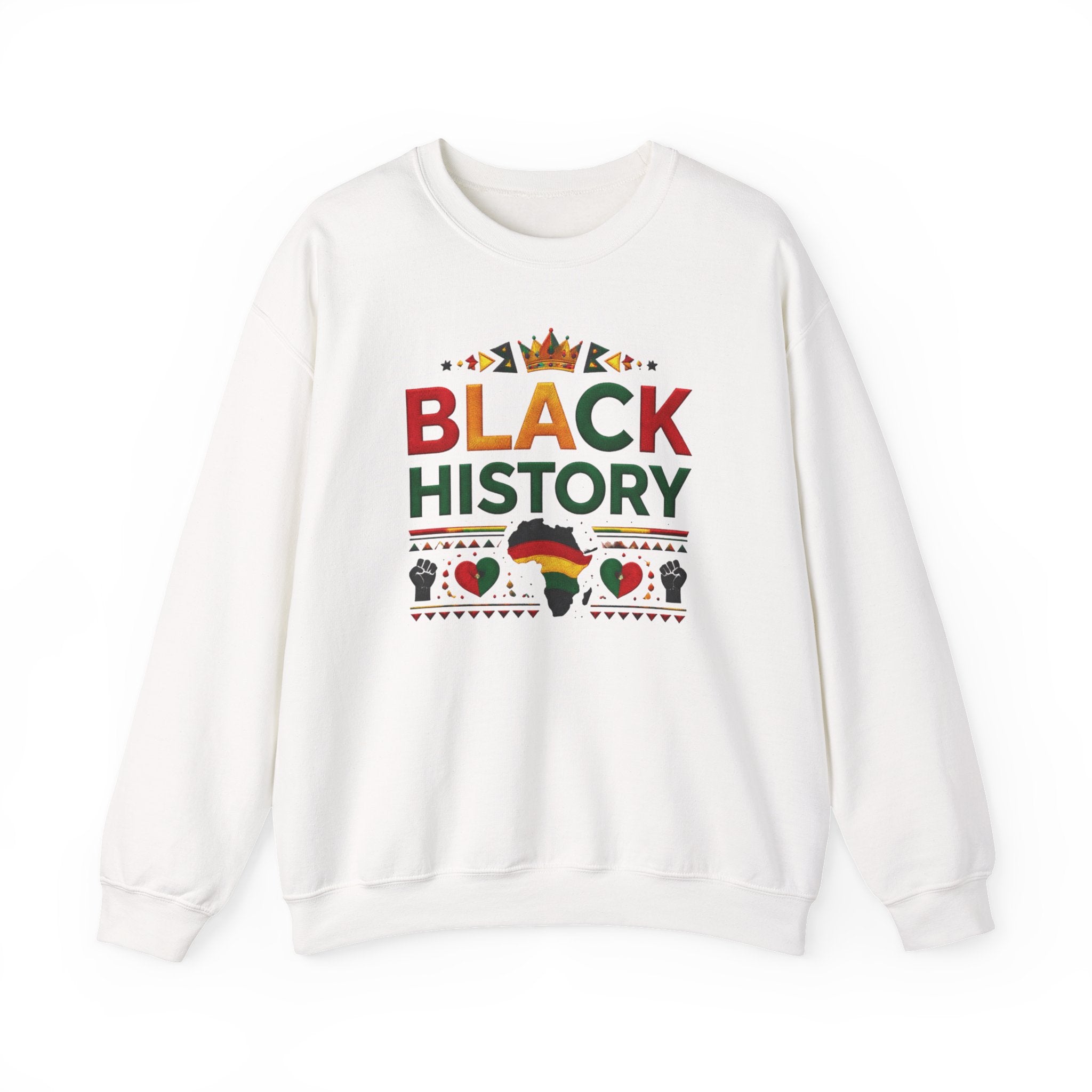 Black History graphic Sweatshirt | Africa silhouette, Pan-African colors