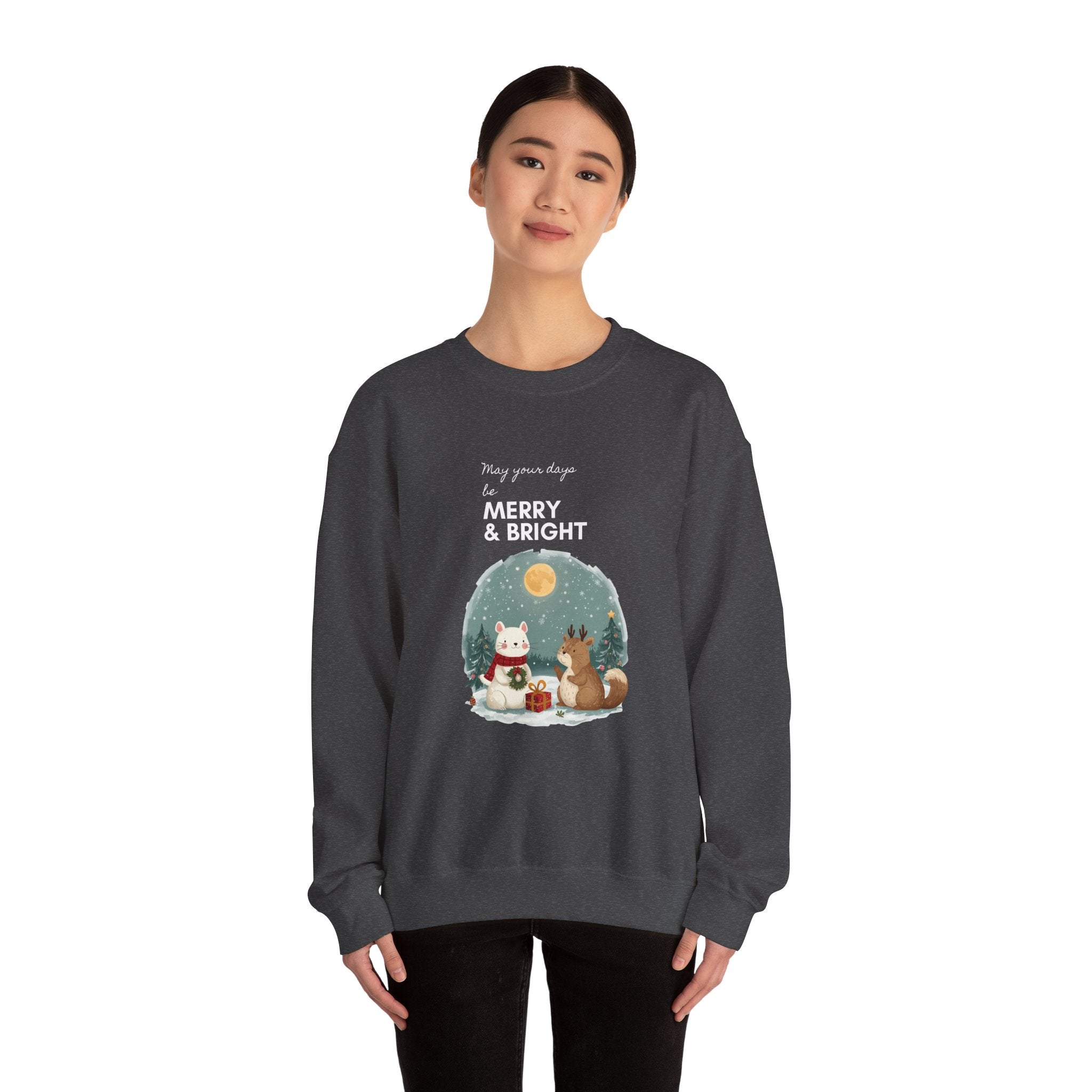 Festive Funny Quote Crewneck Sweatshirt — Holiday Humor Sweatshirt