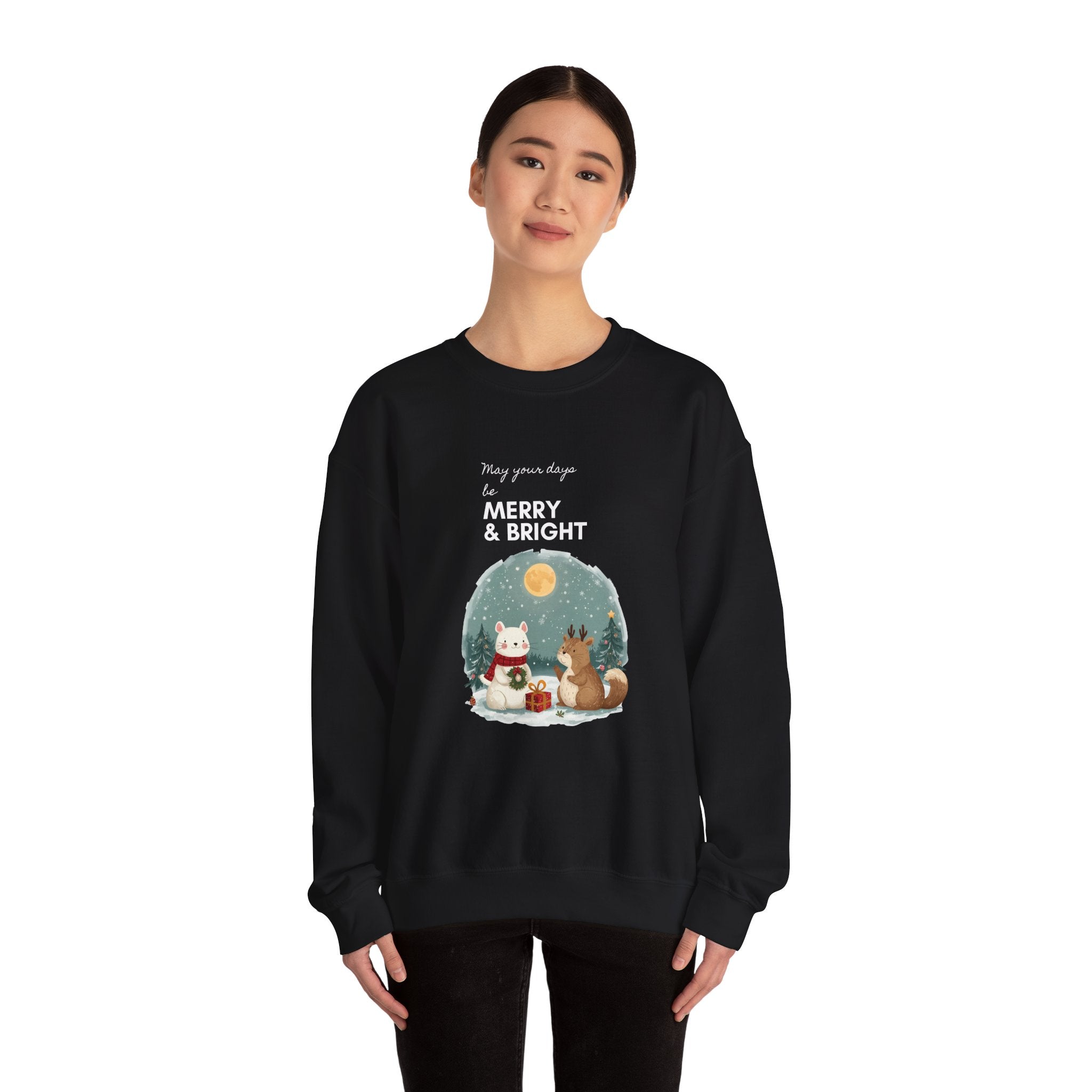 Festive Funny Quote Crewneck Sweatshirt — Holiday Humor Sweatshirt