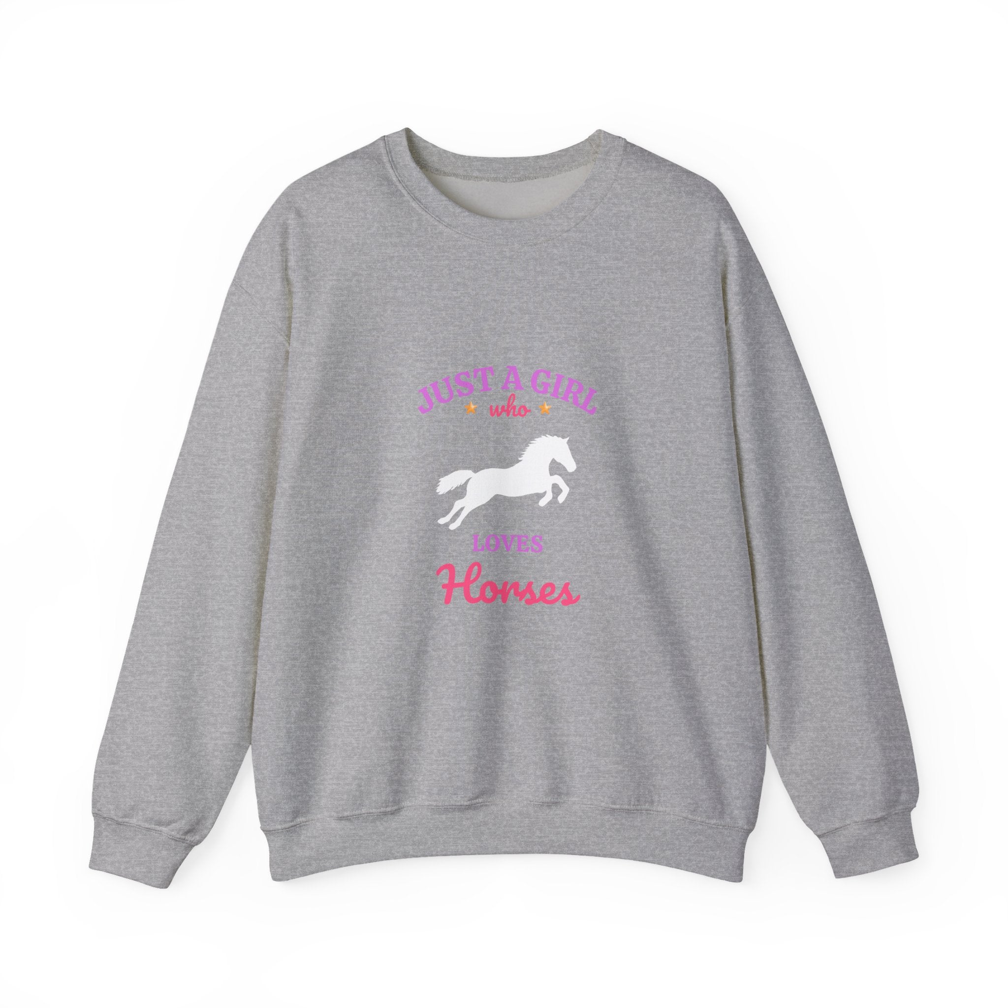 Just a Girl Who Loves Horses sweatshirt | equestrian script design