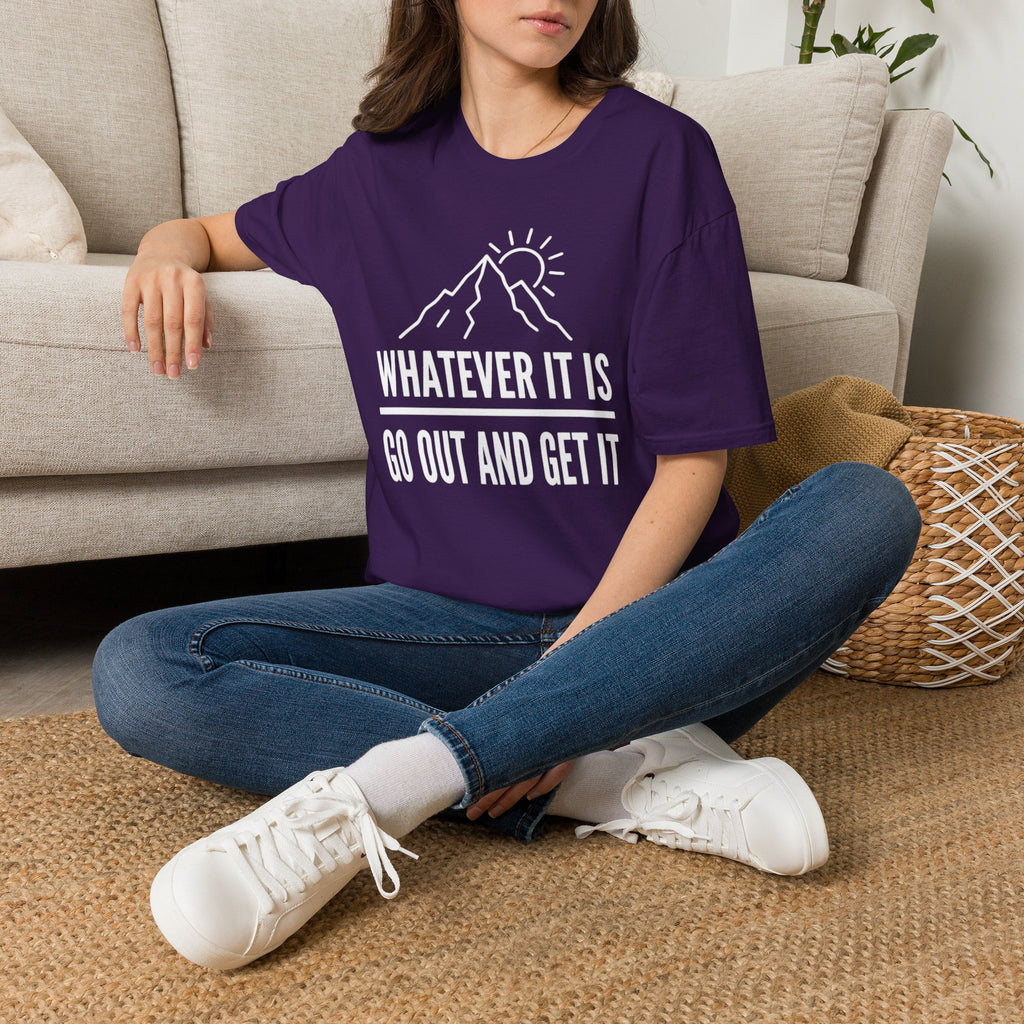 Whatever It Is mountain design summer motivation T-Shirt | Adventure, Sun graphic