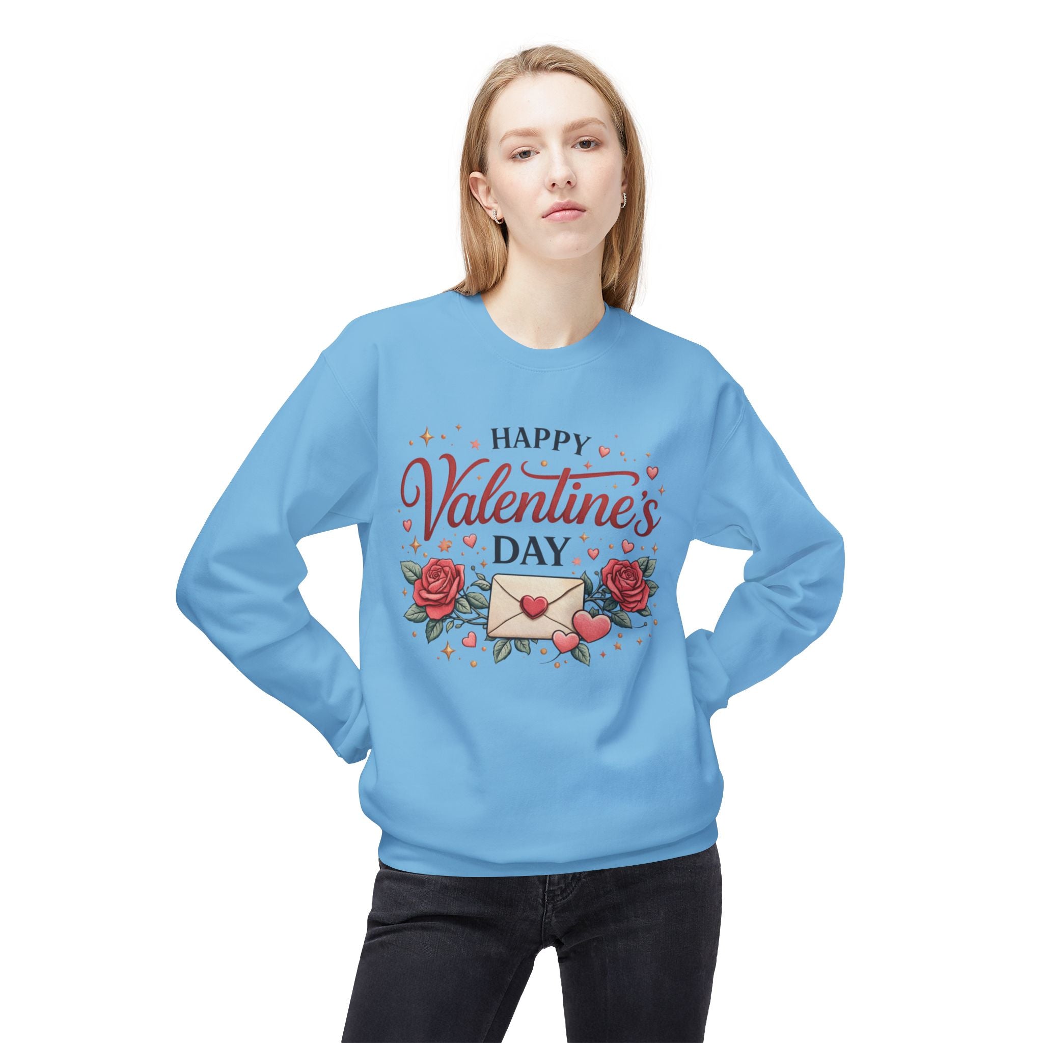 Happy Valentine's Day envelope roses Sweatshirt | Valentine's Day