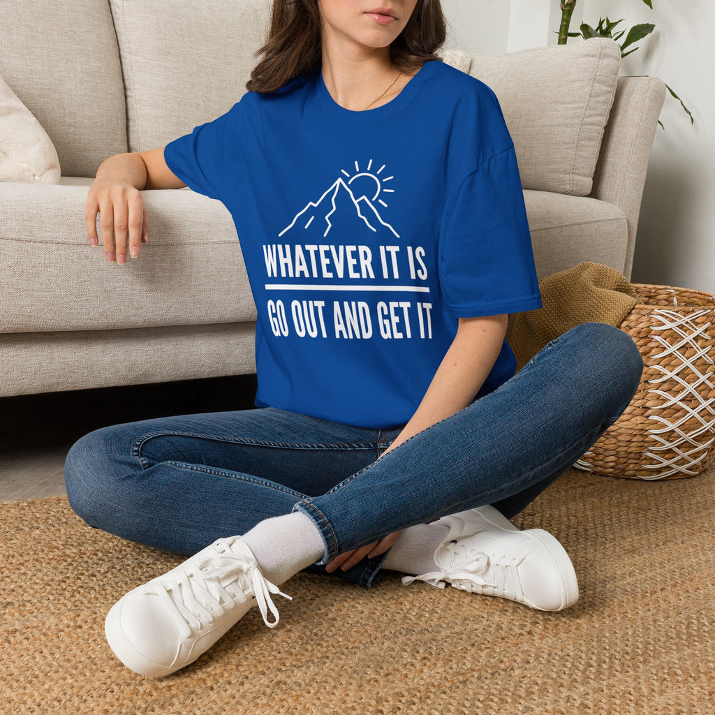Whatever It Is mountain design summer motivation T-Shirt | Adventure, Sun graphic