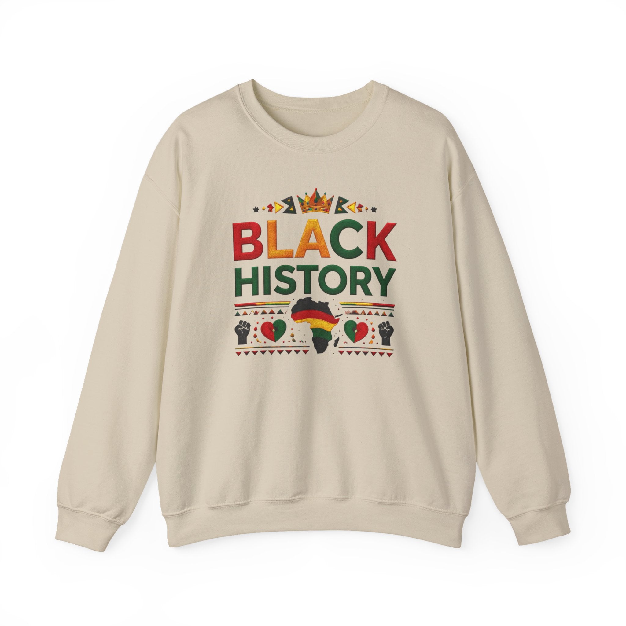 Black History graphic Sweatshirt | Africa silhouette, Pan-African colors
