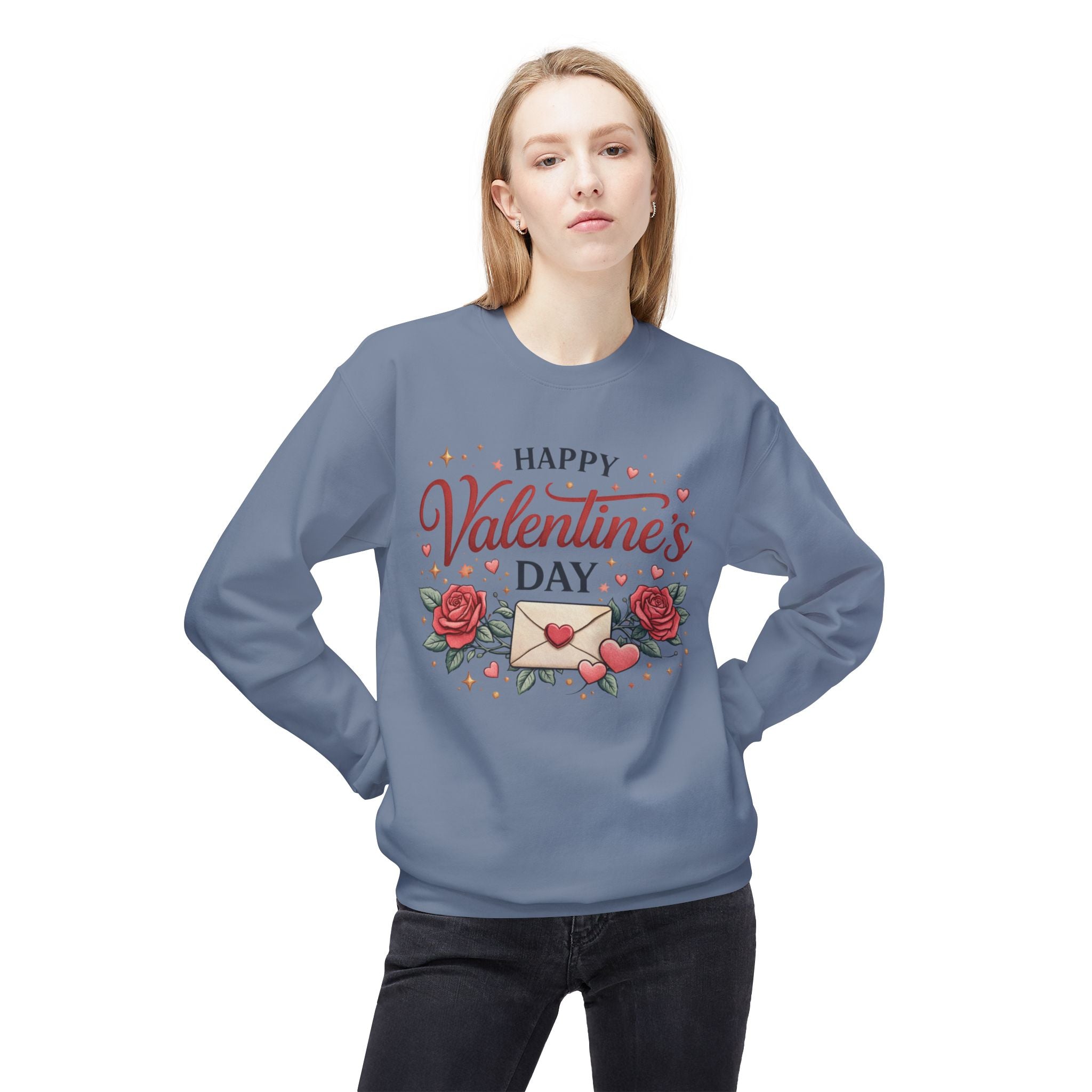 Happy Valentine's Day envelope roses Sweatshirt | Valentine's Day