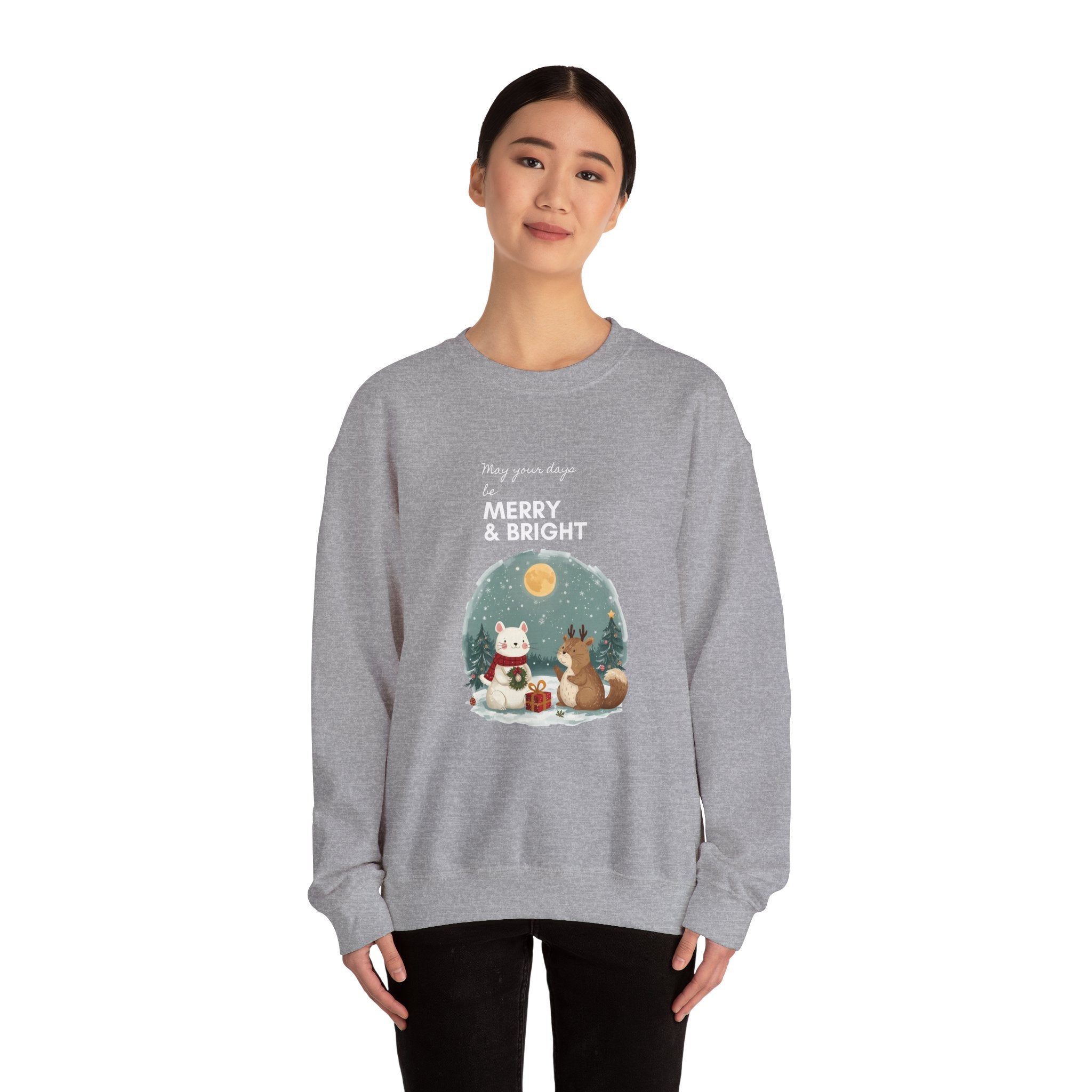 Festive Funny Quote Crewneck Sweatshirt — Holiday Humor Sweatshirt