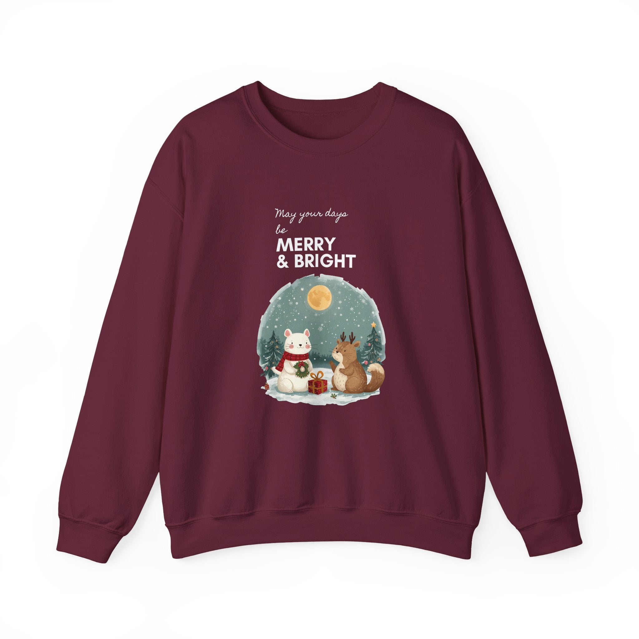 Festive Funny Quote Crewneck Sweatshirt — Holiday Humor Sweatshirt