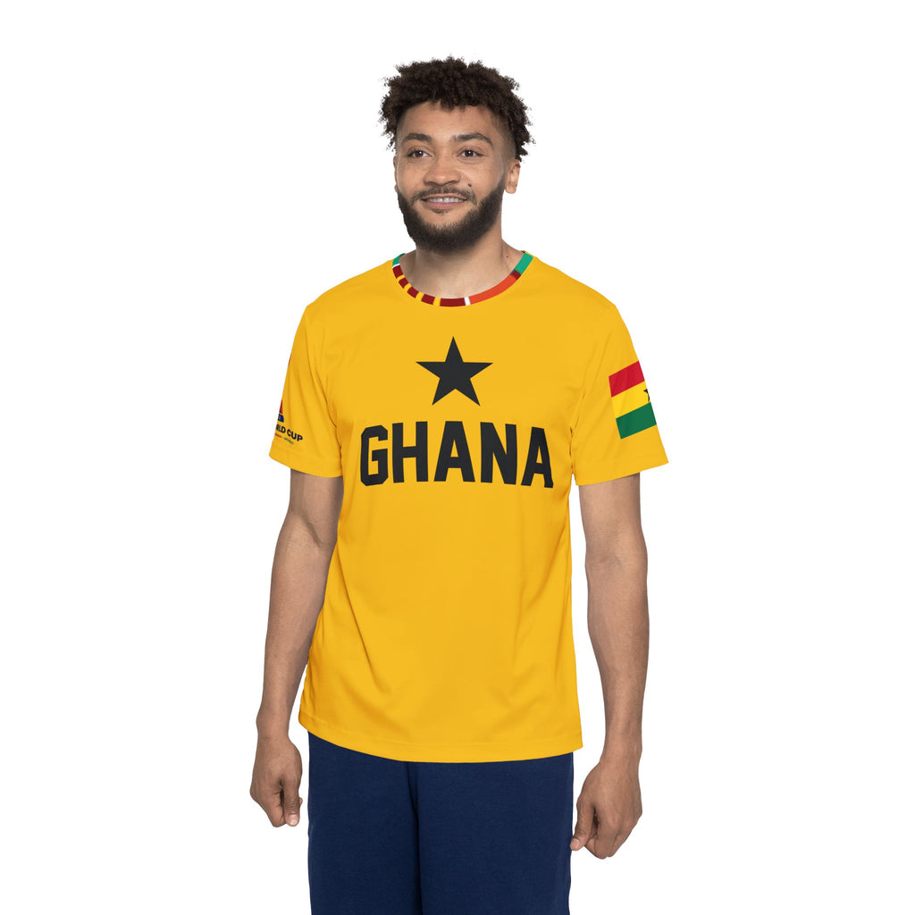 Ghana Football Soccer 2026 World cup Fans Jersey | Custom Name Number , Yellow Ghana Football Jersey