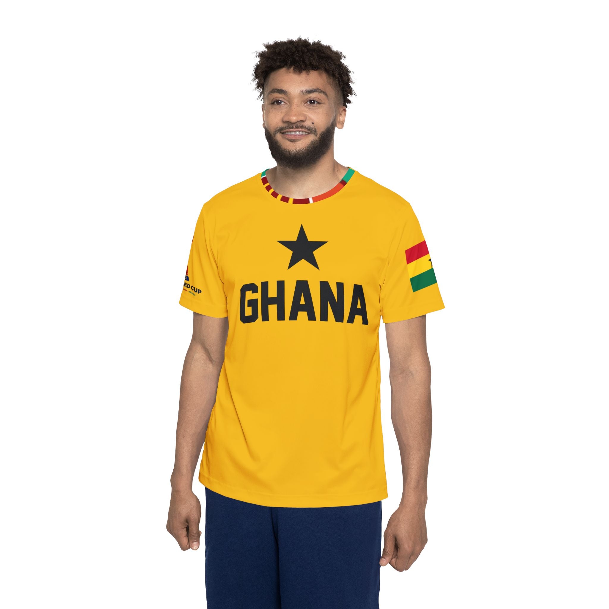 Ghana Football Soccer 2026 World cup Fans Jersey | Custom Name Number , Yellow Ghana Football Jersey