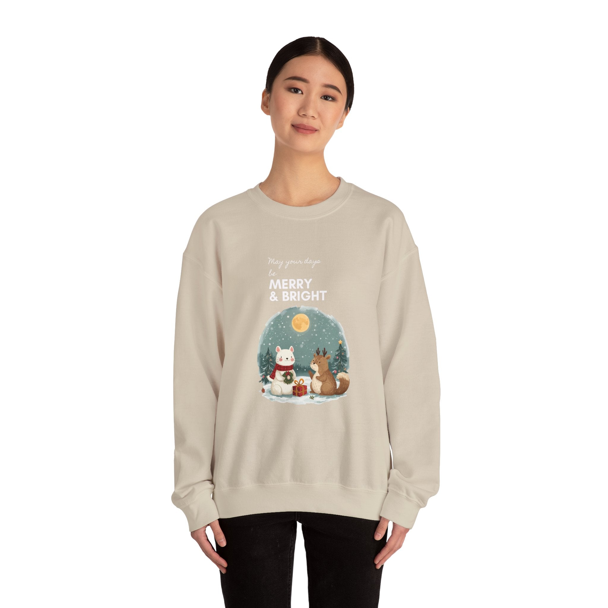 Festive Funny Quote Crewneck Sweatshirt — Holiday Humor Sweatshirt