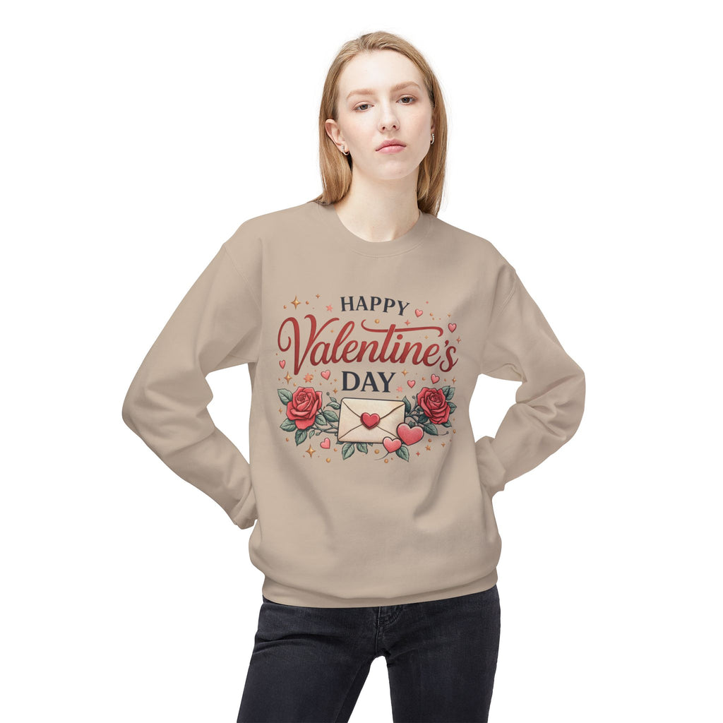 Happy Valentine's Day envelope roses Sweatshirt | Valentine's Day