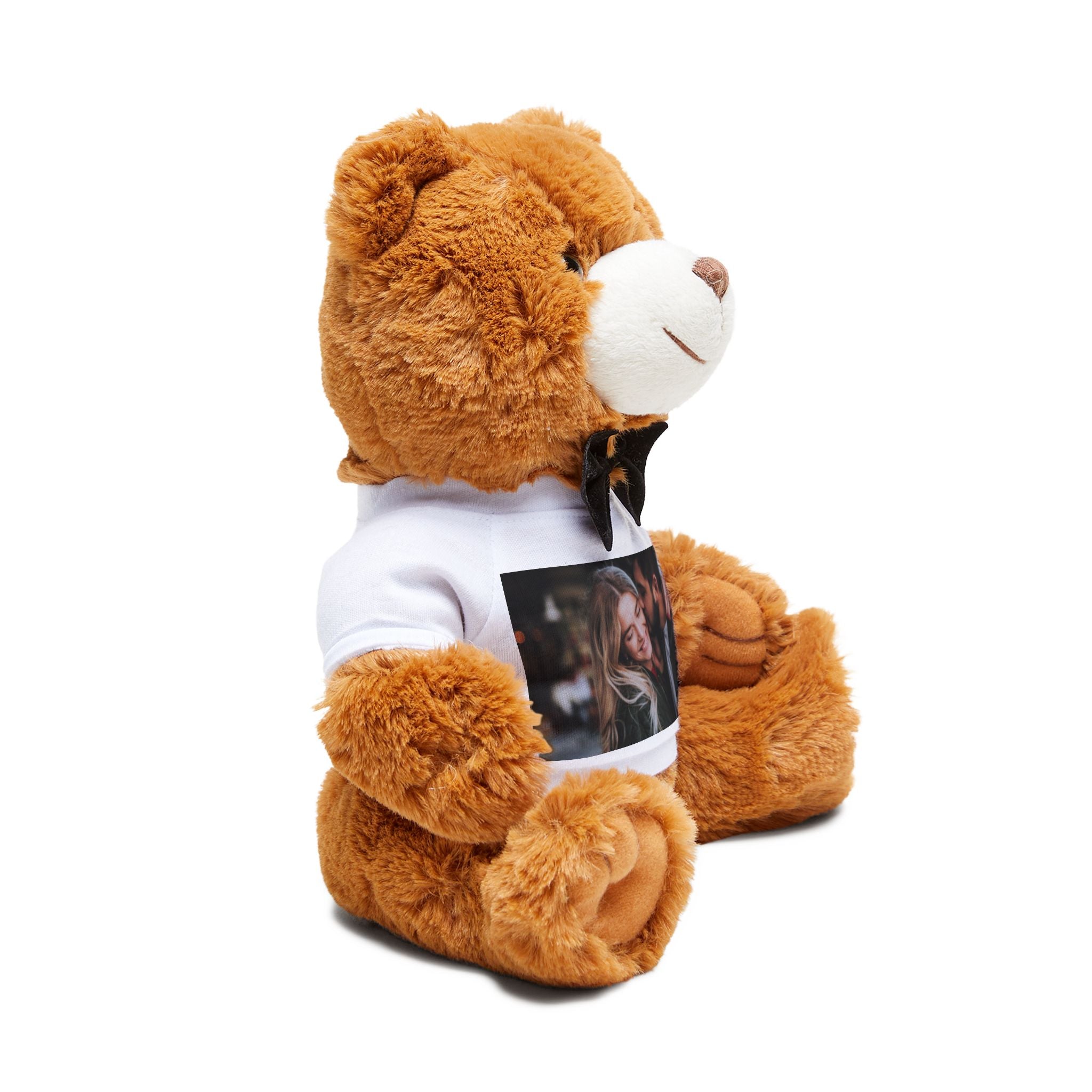Personalized Photo Teddy Bear with Custom T-Shirt — Cute Gift for Valentine’s Day & Anniversaries