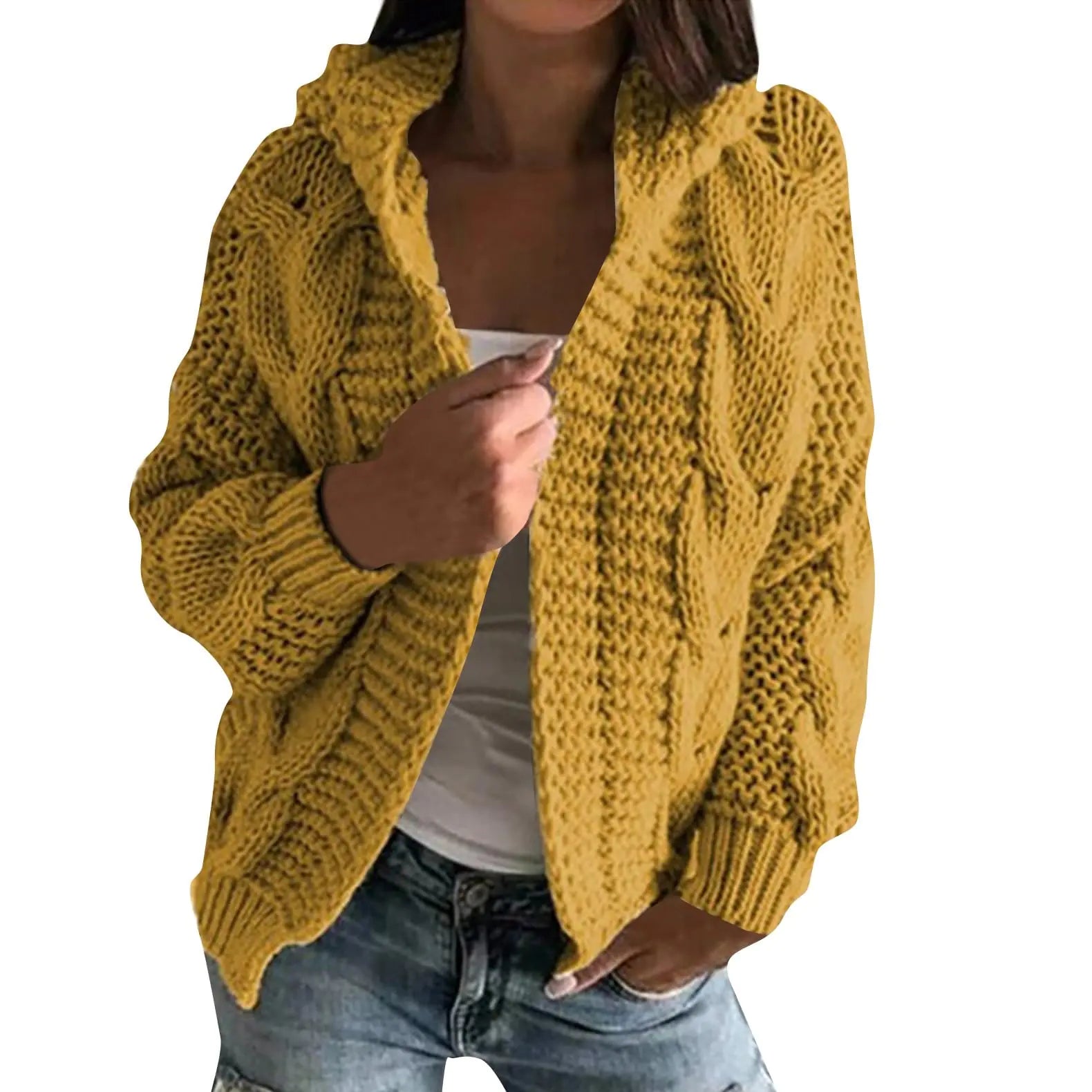 2024 Cable Knit Cardigan for Women
