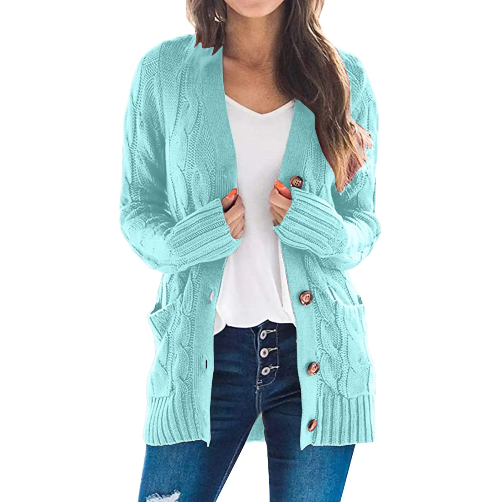 CableKnit Cozy Cardigan Sweater Coat