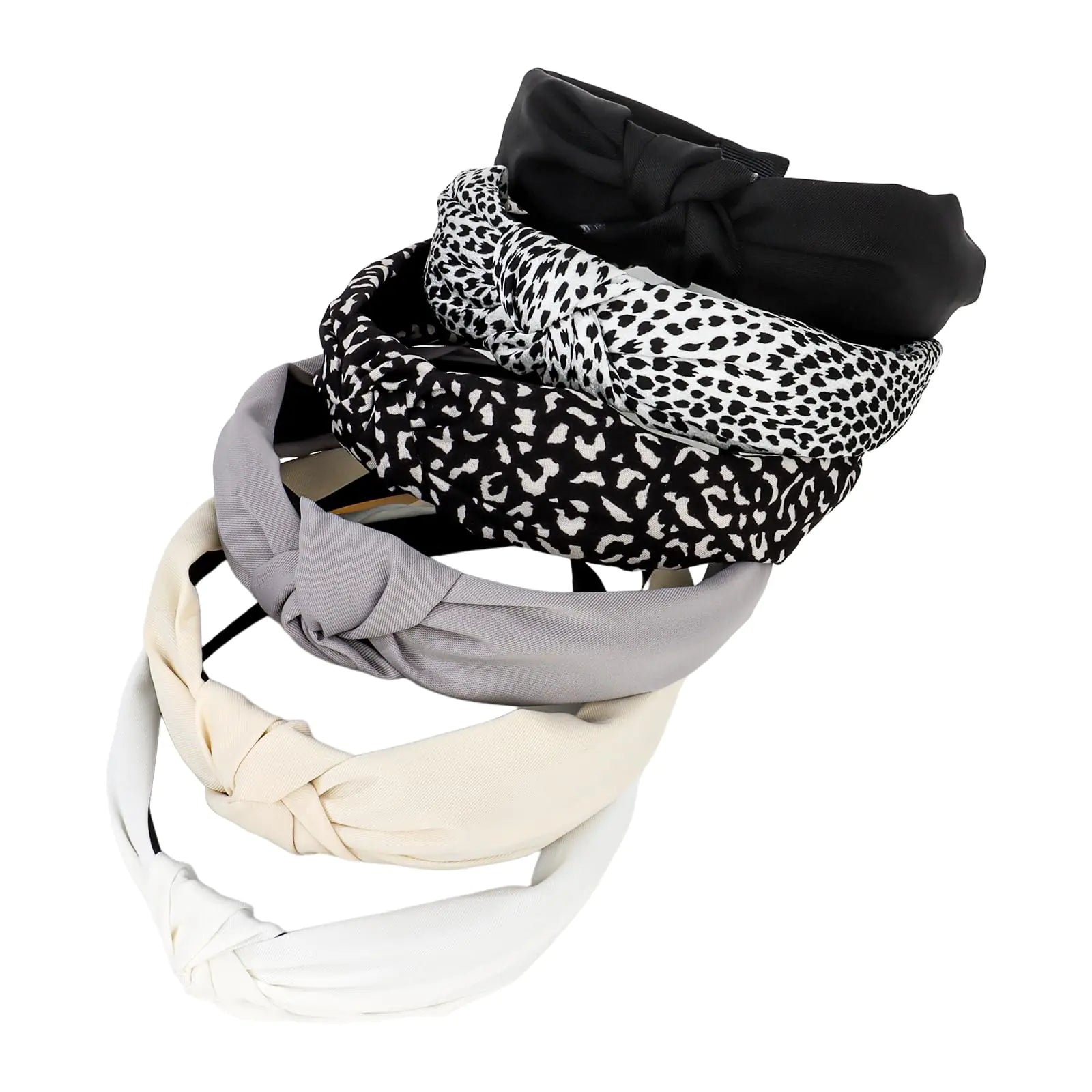 ACO-UINT Headbands for Women Knotted Headbands 6 Pack Large Head Bands for Womens Hair Wide Headbands Non-slip Thick Headbands Womens Fashion Headbands Hair Accessories for Women