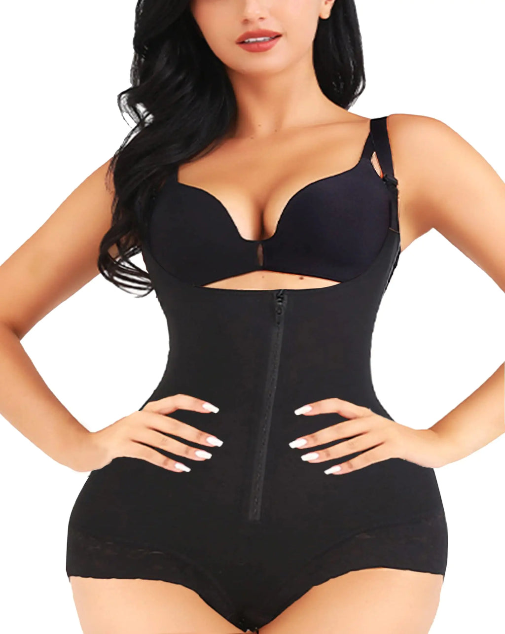 Faja Colombiana Shapewear Bodysuit Shapewear for Women Tummy Control Bodysuit Full Body Shaper for Women Body Shapewear  (Black XX-Large)